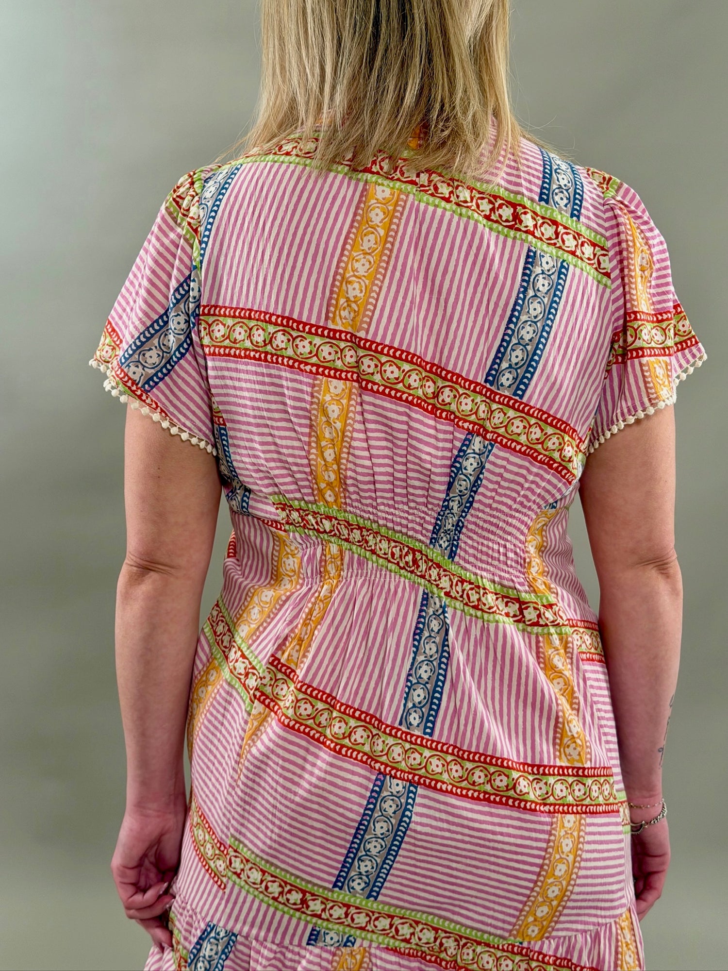 Pink Patched Maxi