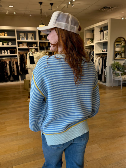 Coastal Stripe Oversize Sweater