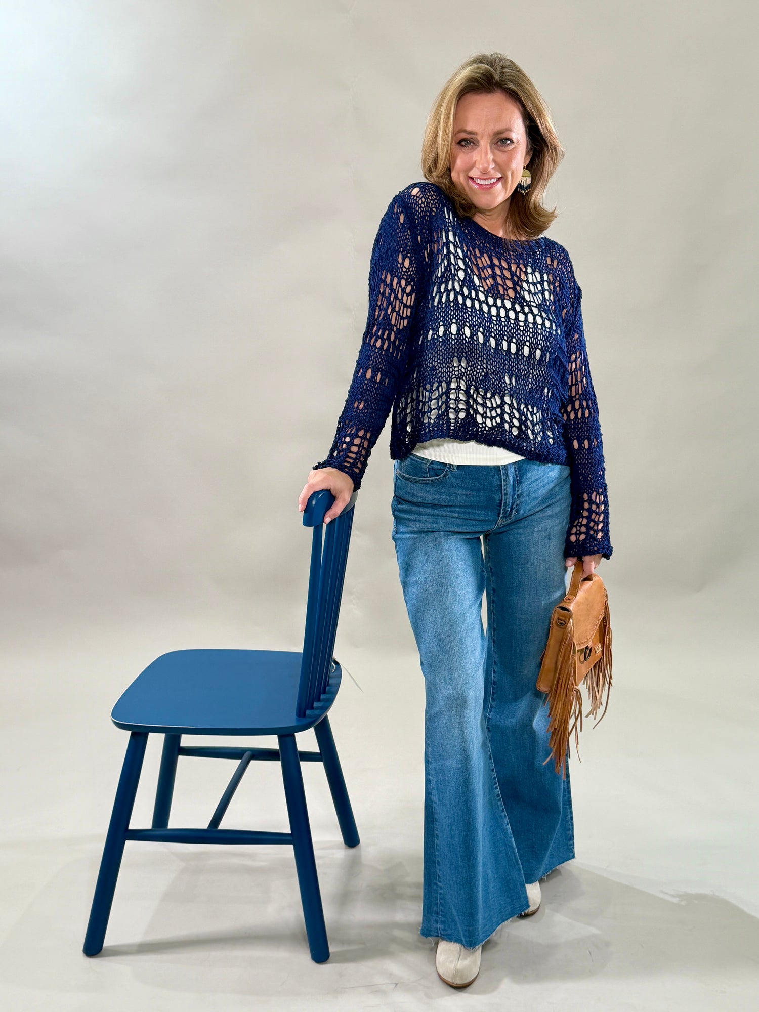 Crochet Long Sleeve Top