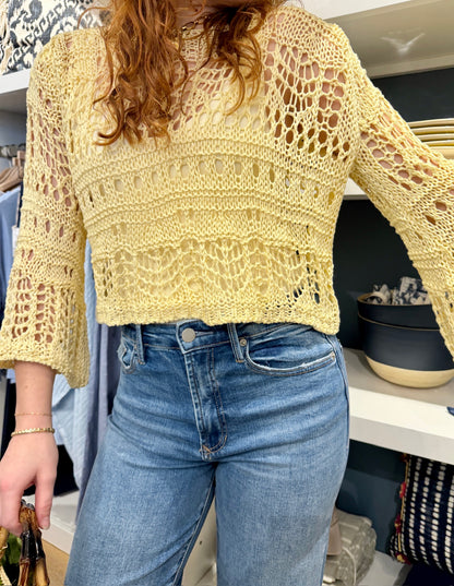 Crochet Long Sleeve Top
