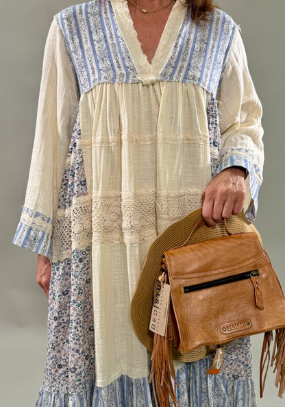 Boho Natural Blue Multi Dress