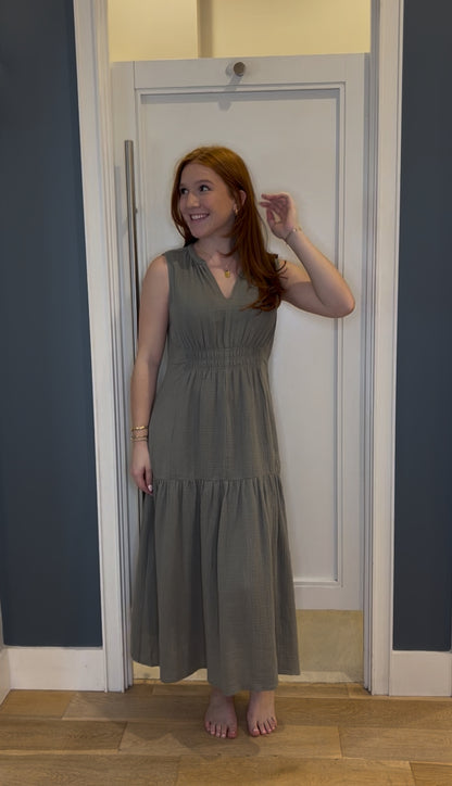 The Go-To Gauze Midi Dress