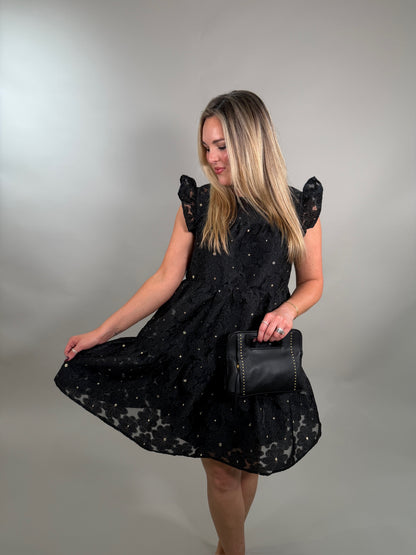 All-Nighter Black Lace Dress