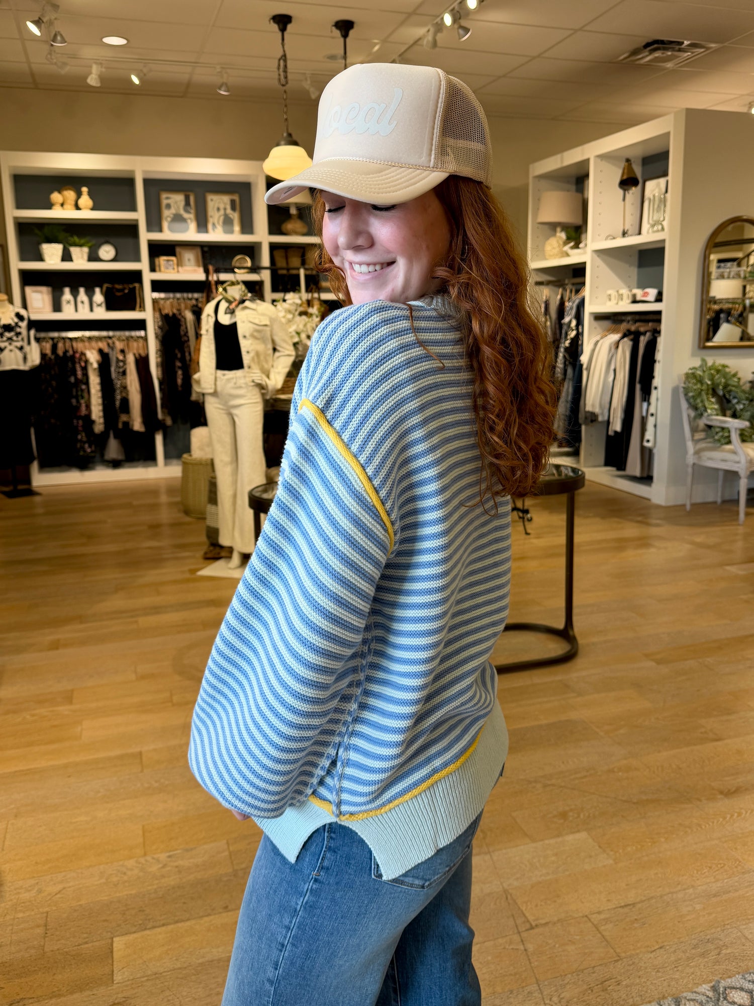 Coastal Stripe Oversize Sweater