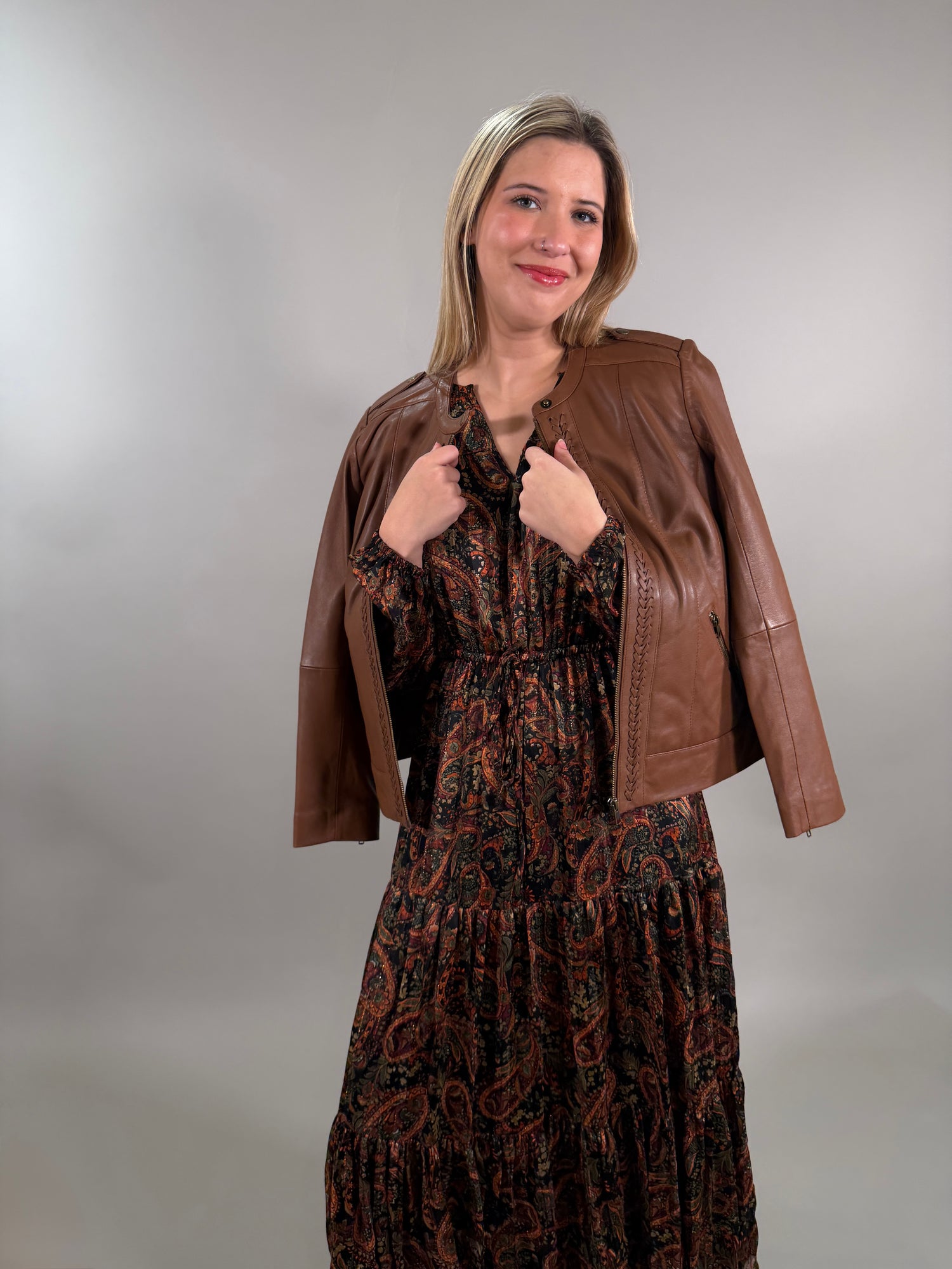 Flowy Paisley Printed Maxi Dress