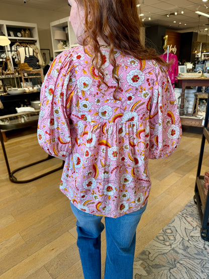 Artisan Smocked Cotton Top