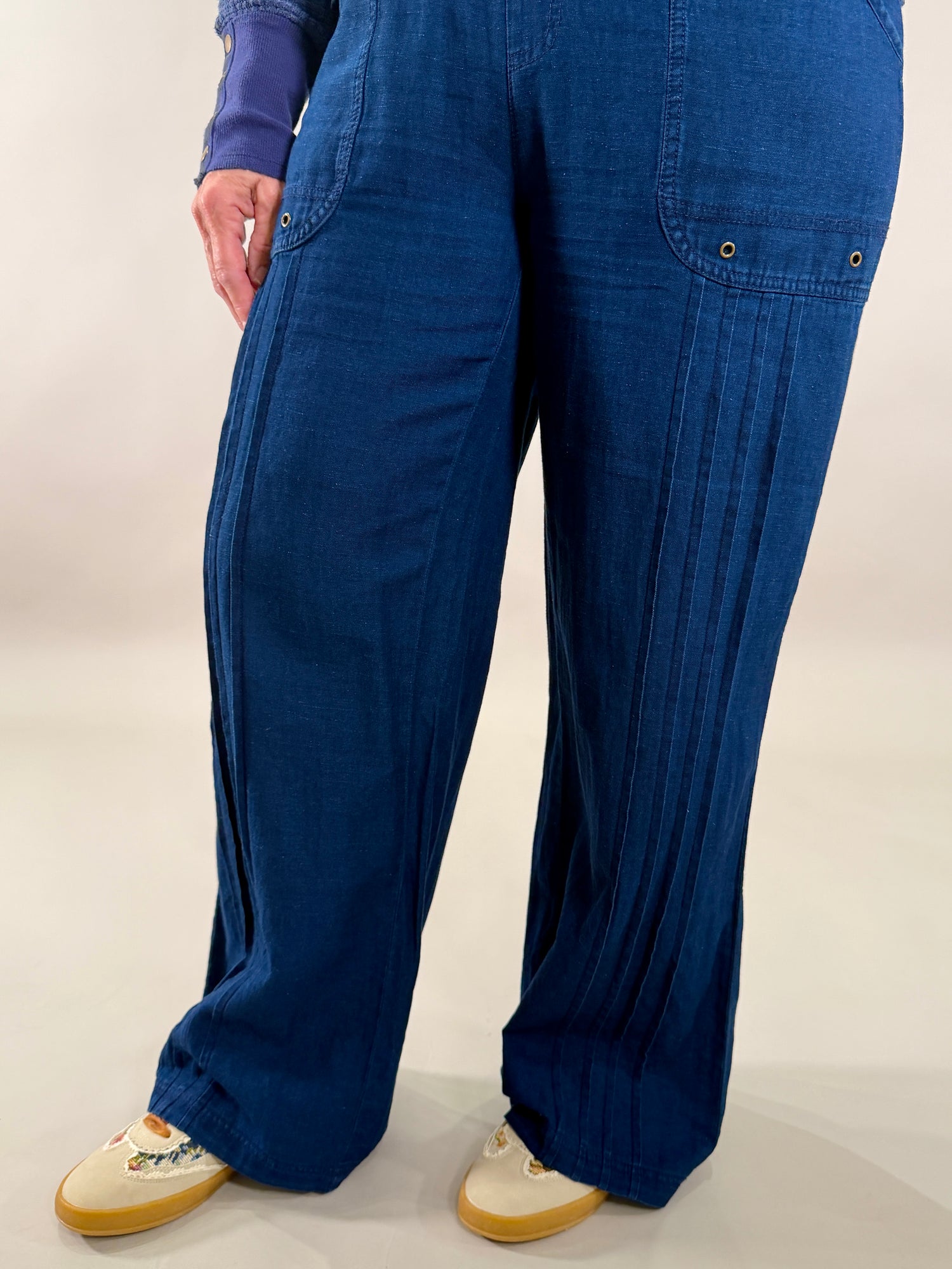 Indigo Twill Pull-On Trouser