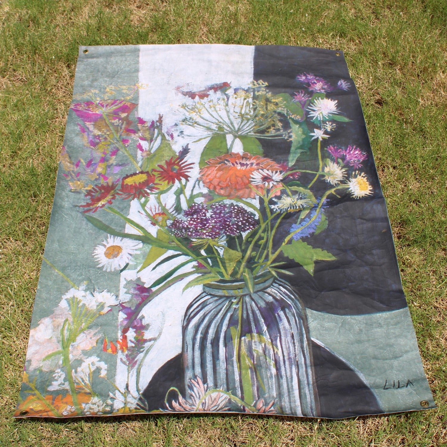 30x46&quot; Art Paper, Wildflowers in Vase on Table