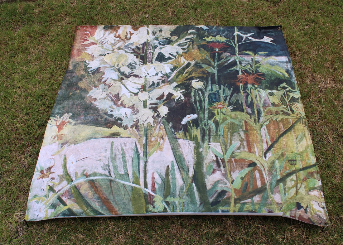 46x46&quot; Art Paper, Yucca Floral Painting