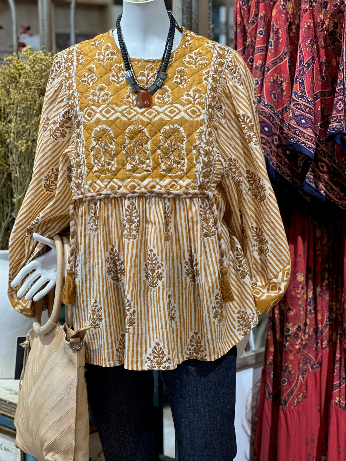 The Quilted Folk Blouse