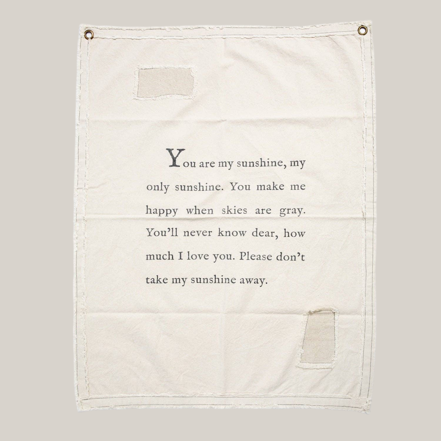 You Are My Sunshine Canvas Wall Hanging 31.5&quot; x 40&quot;