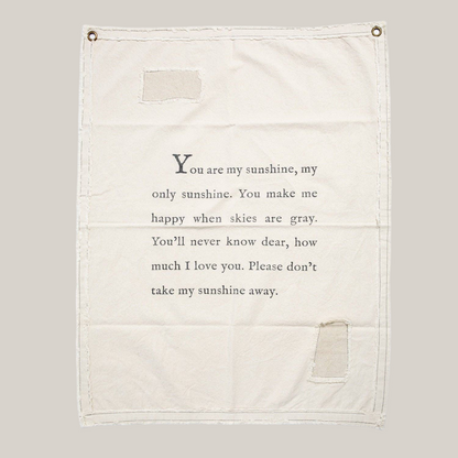 You Are My Sunshine Canvas Wall Hanging 31.5&quot; x 40&quot;
