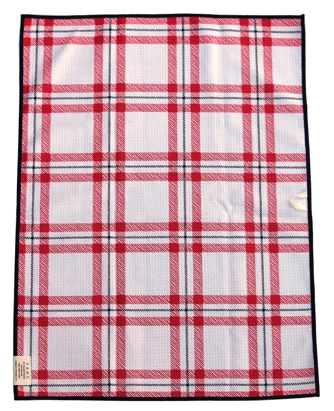 Blue Tartan Microfiber Hand Towel