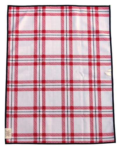 Blue Tartan Microfiber Hand Towel