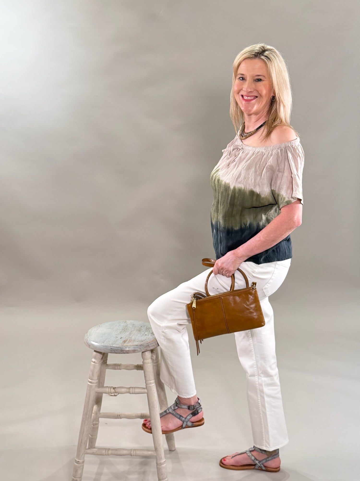 Willow Green Tie-Dye Top
