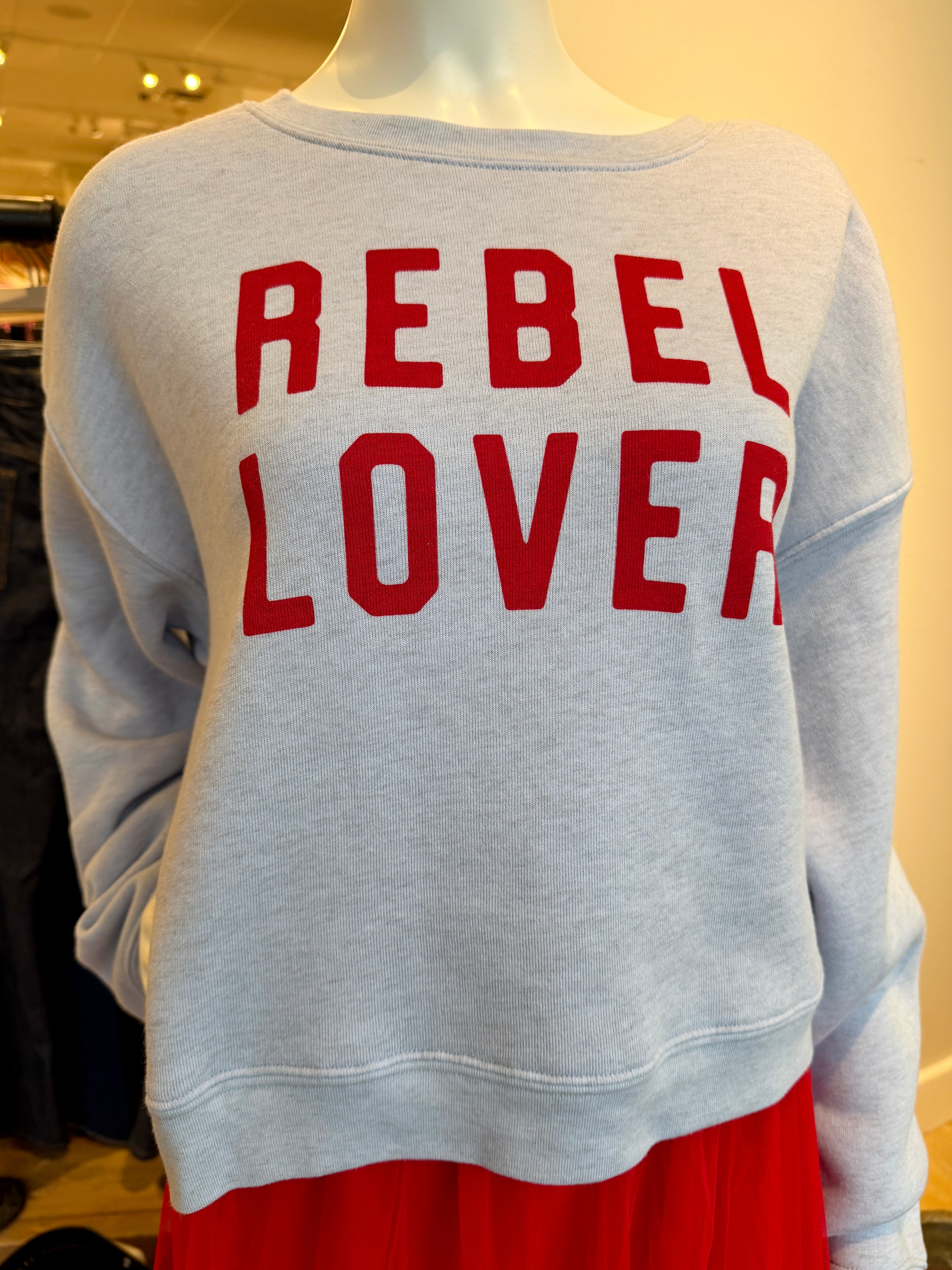 Rebel Lover Cropped Crewneck