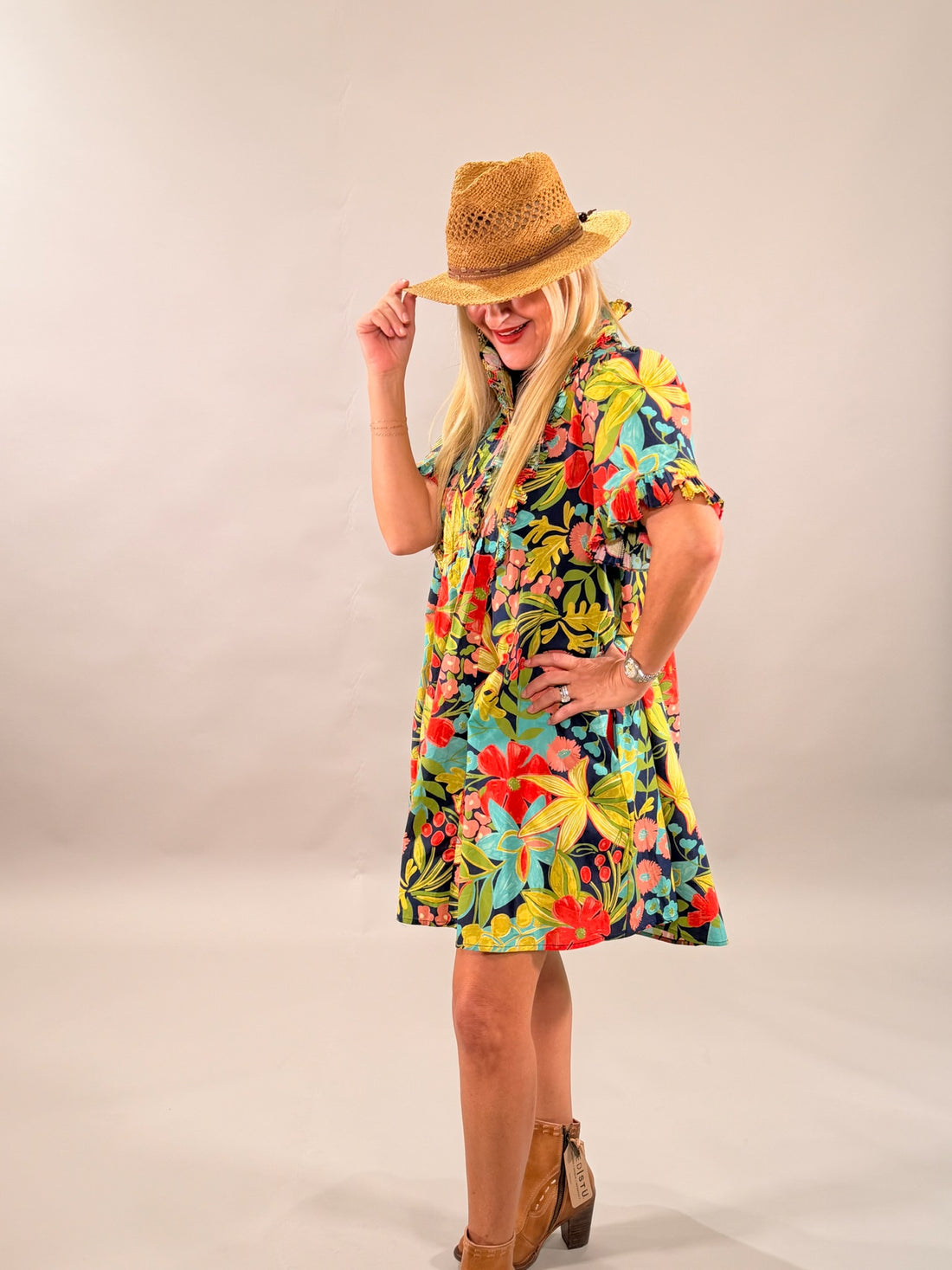 Vibrant Garden Mini Dress