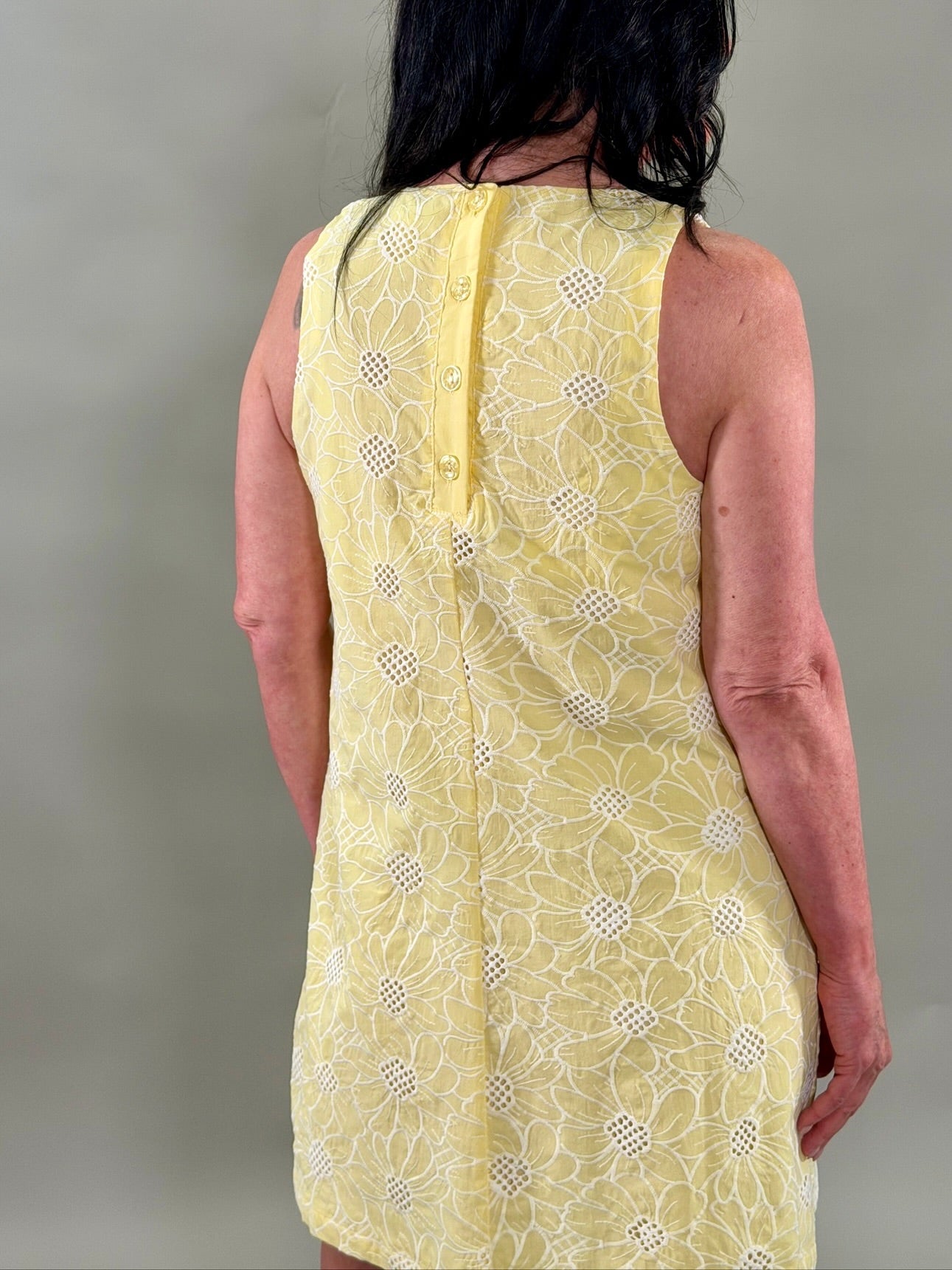 Sunflower Embroidered Mini Dress