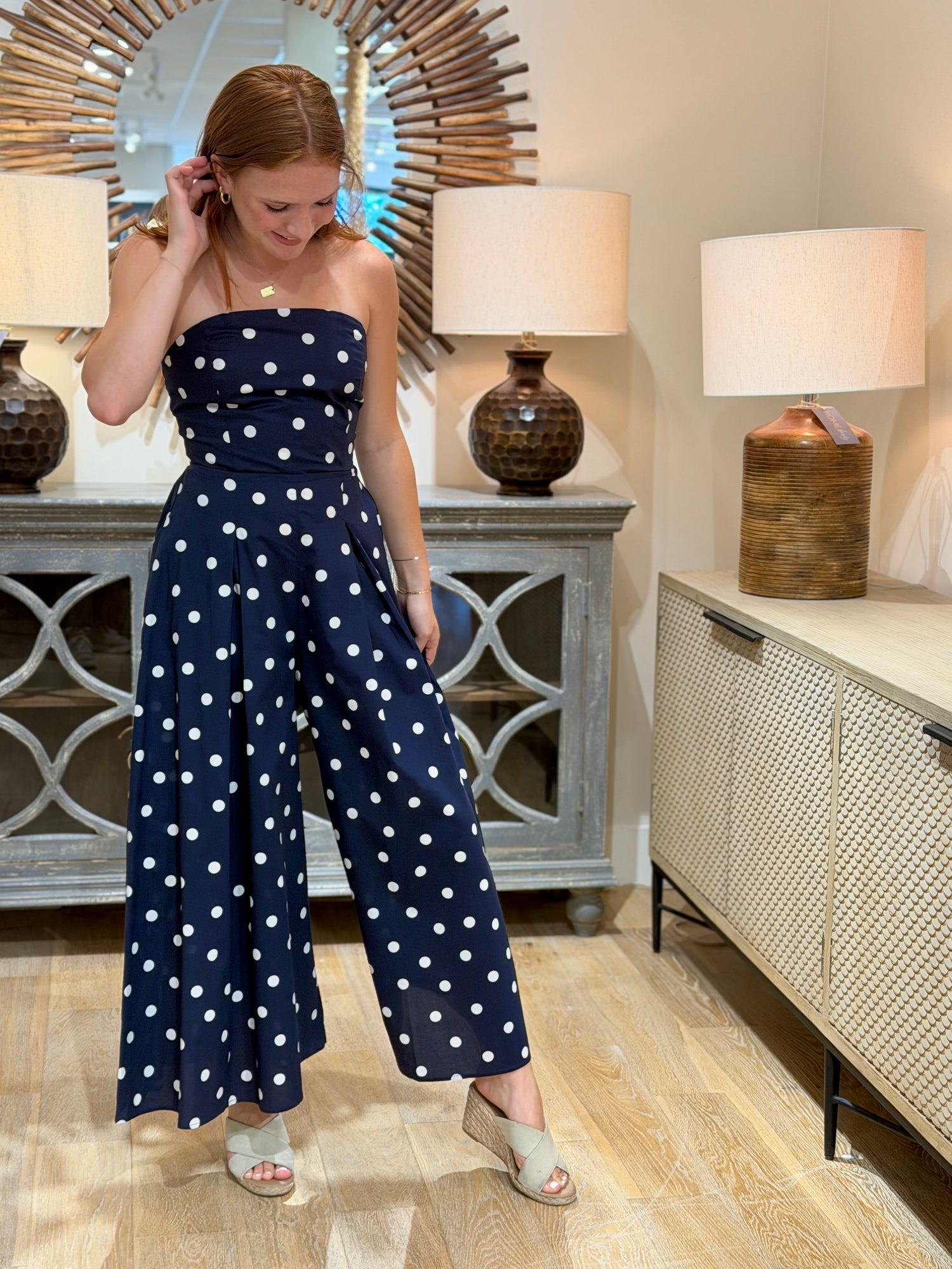 The Nantucket Polka Jumpsuit