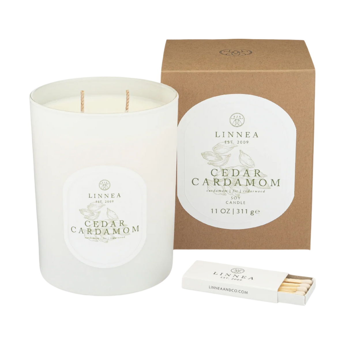 Cedar Cardamom Large 2-wick