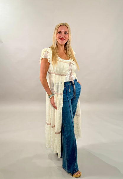 Romantic Chiffon Swiss Dot Maxi