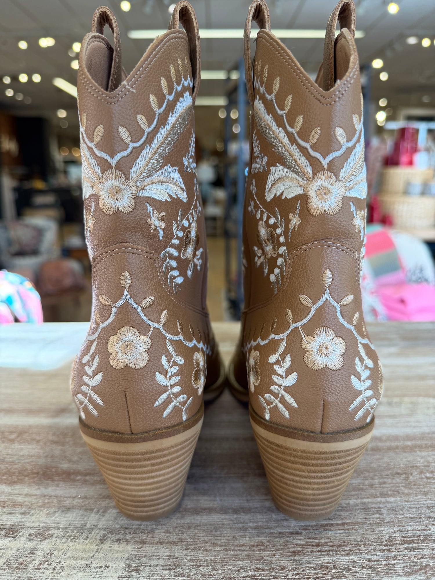 Embroidered Western Ankle Boot