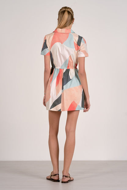Multi Geometrical Mini Dress