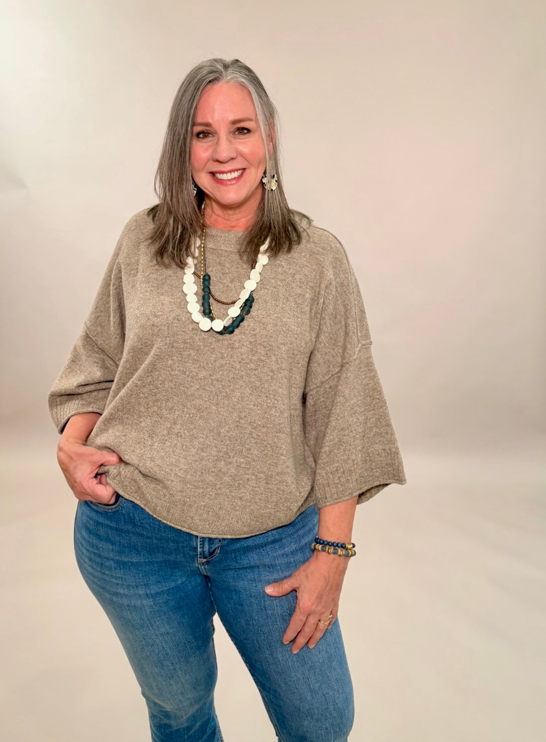 Crew Neck Oversized Sweater