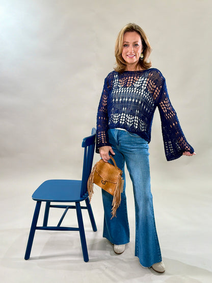 Crochet Long Sleeve Top