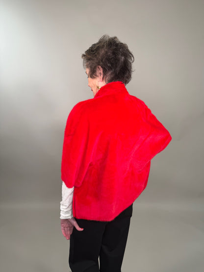 Statement Poncho Jacket with Pockets