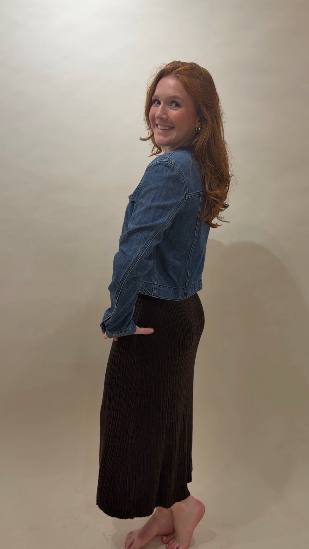 Ribbed Sweater Knit Maxi Dress