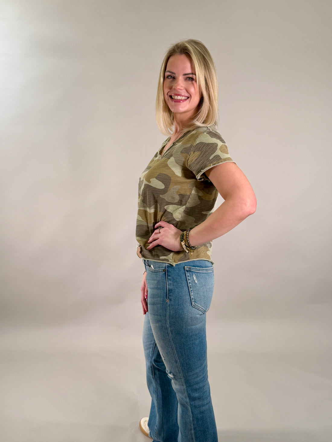 Camo Cotton Tee | Dear John Vanya