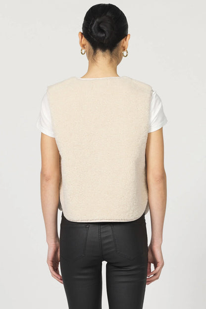 Embroidered Plush Vest | Adelaide