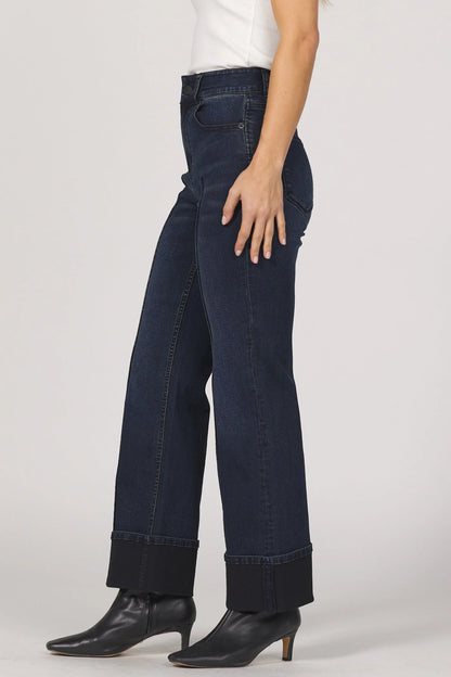 Structured Seam Detail Ankle-Length Jeans | Holly
