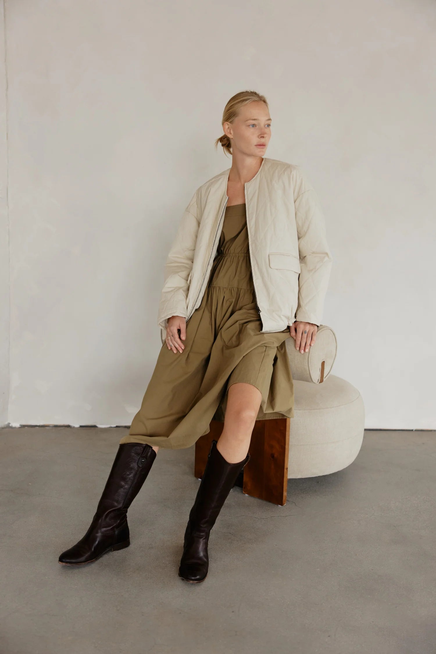 Oversized Cotton-Blend Utility Jacket