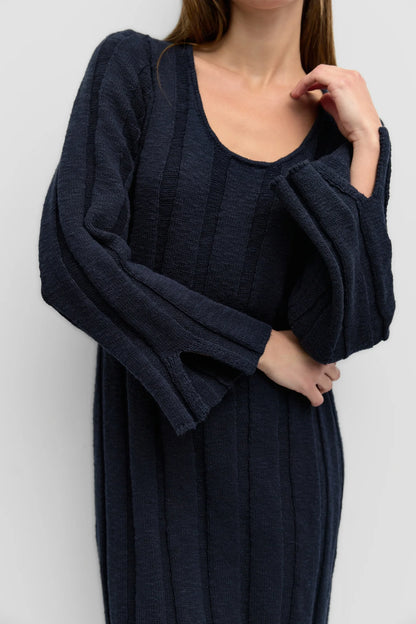 Weighted Textured Knit Dress