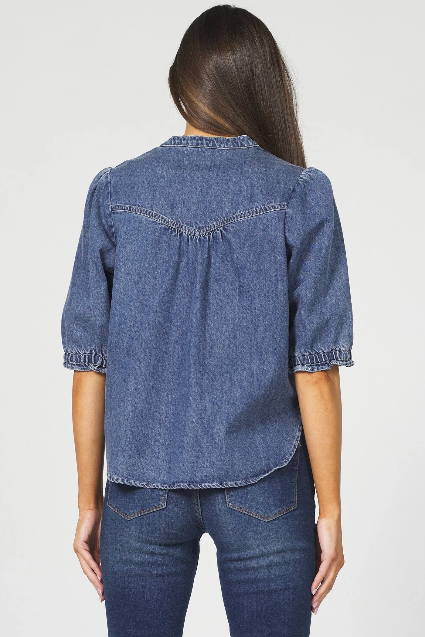 Indigo Escape Denim Blouse