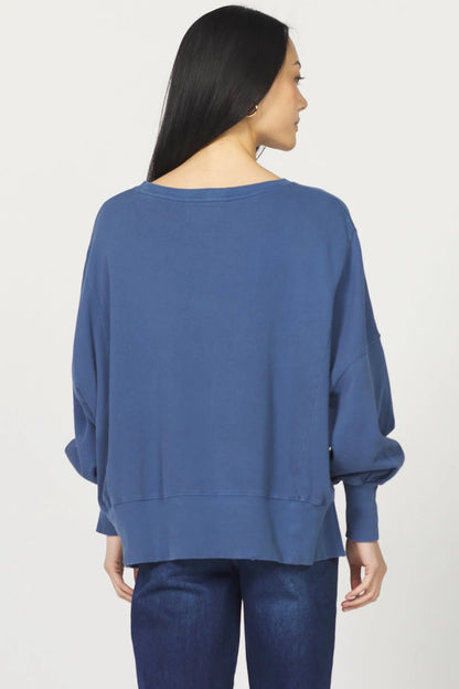 Vintage Indigo Slouch Sweatshirt