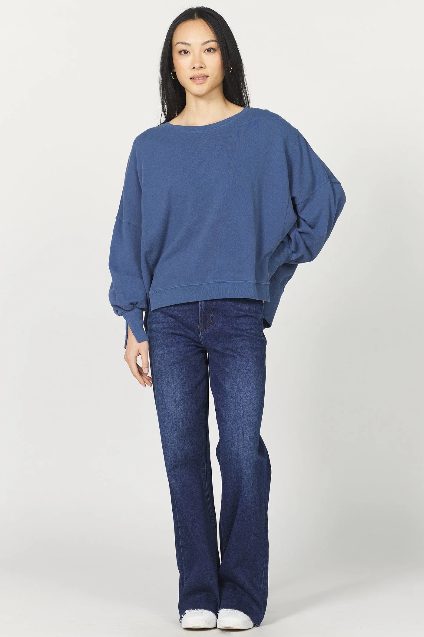 Vintage Indigo Slouch Sweatshirt