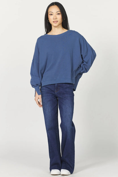 Vintage Indigo Slouch Sweatshirt