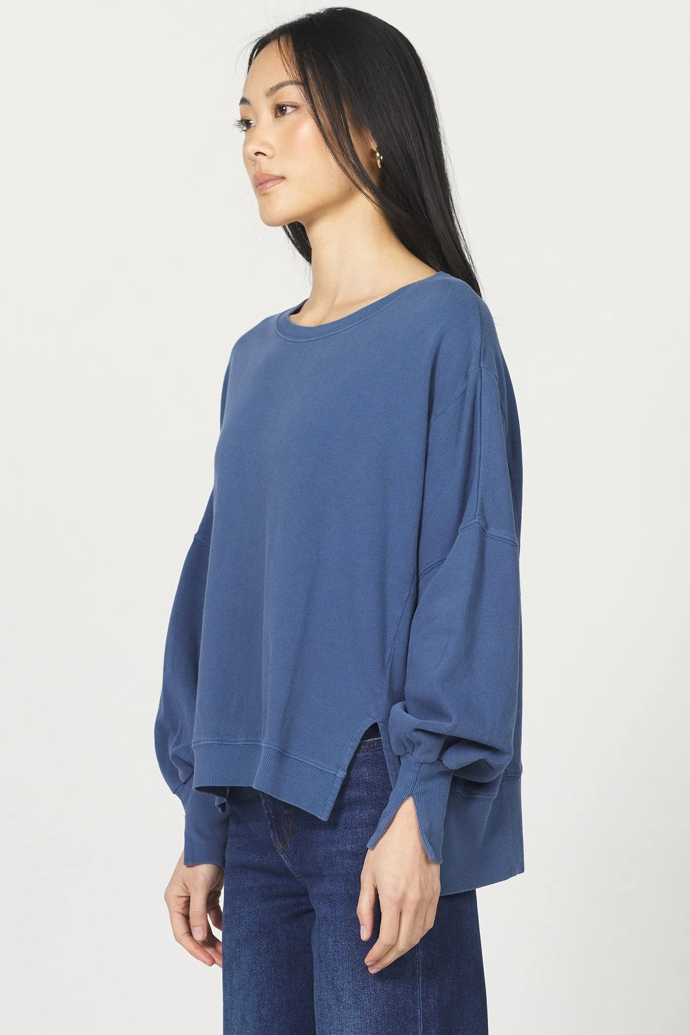 Vintage Indigo Slouch Sweatshirt