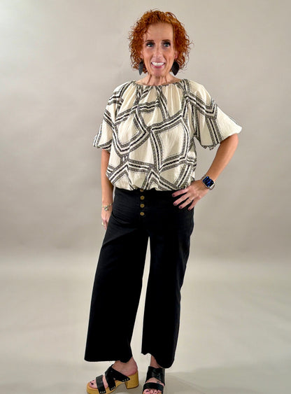 Harbor Chain Off the Shoulder Top