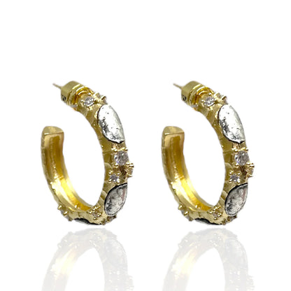 Gold Alma Hoops