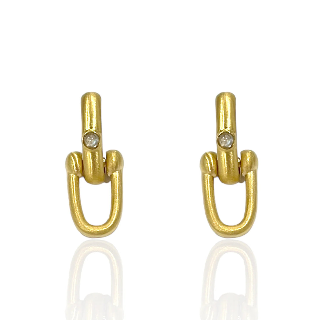 Gold Broni Horseshoe Earrings