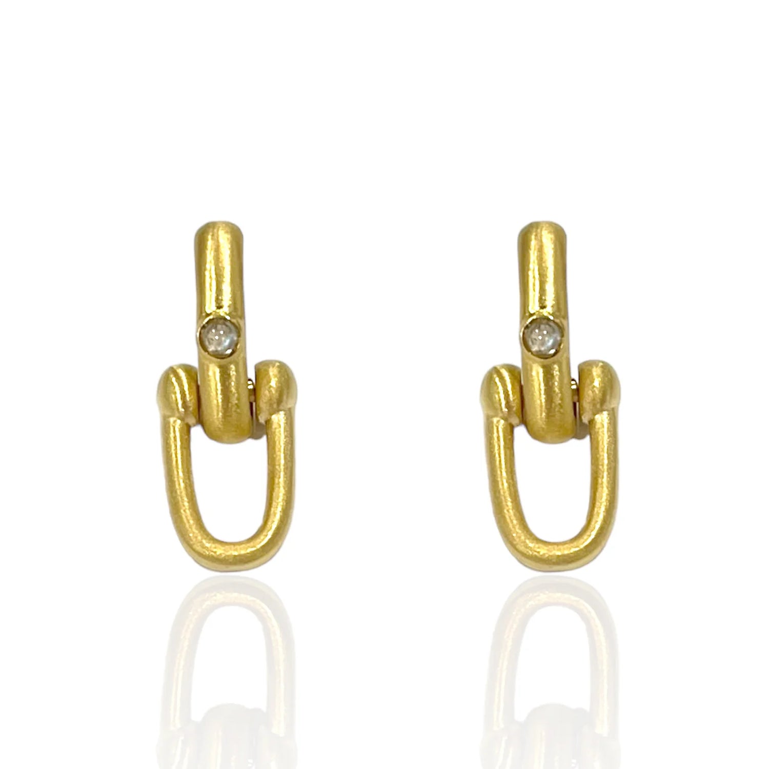 Gold Broni Horseshoe Earrings