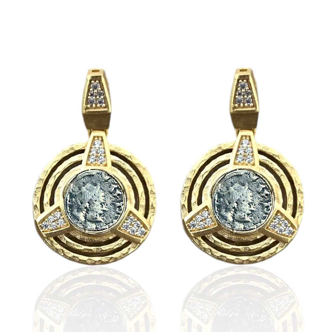 Gold Morro Coin Earrings