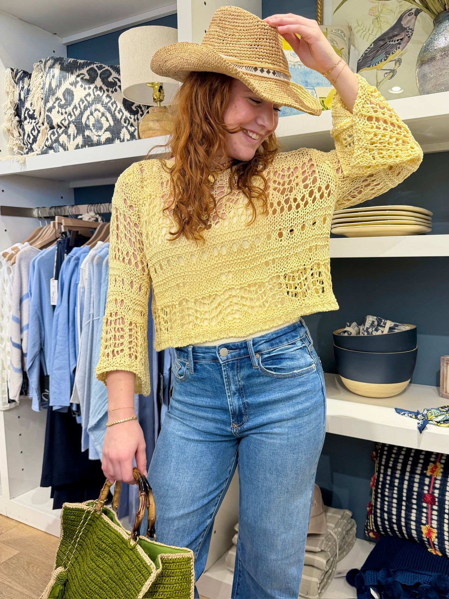 Crochet Long Sleeve Top