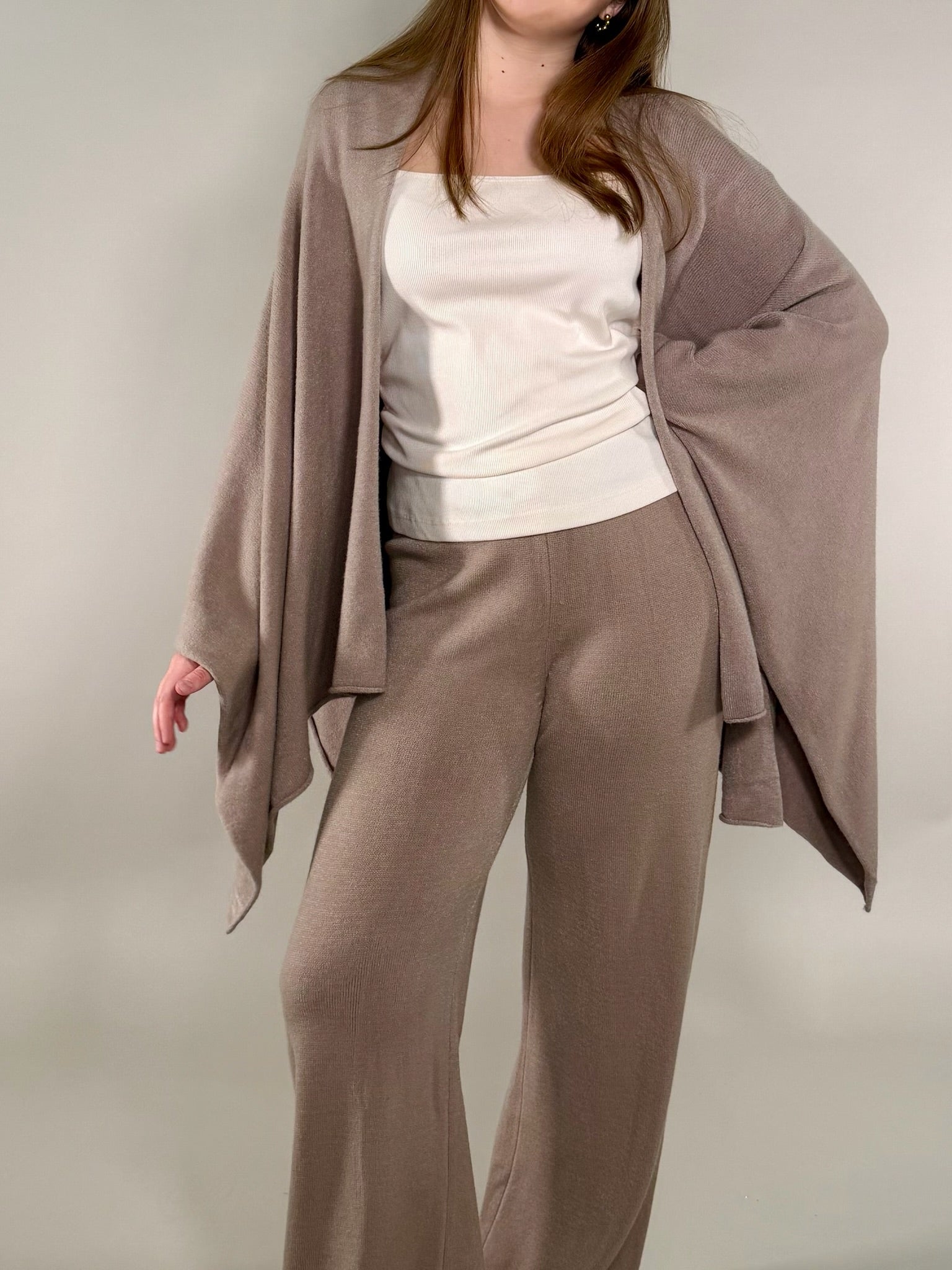 Italian Viscose Knit Flared Pant