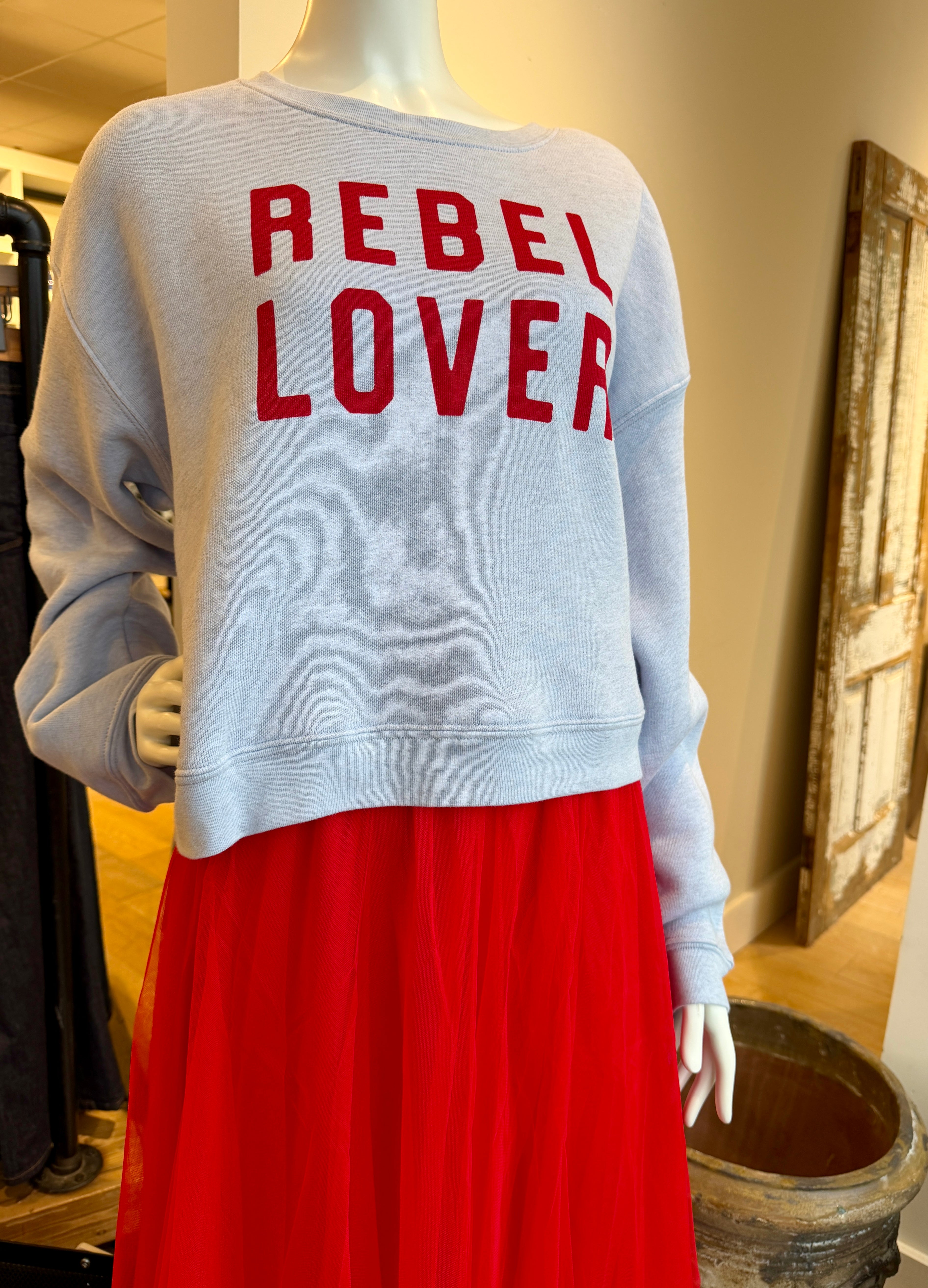 Rebel Lover Cropped Crewneck