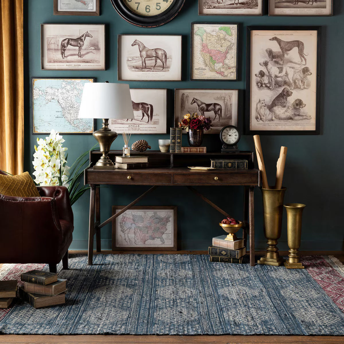 Austin Cotton Blend Printed Rag Rug, 6&